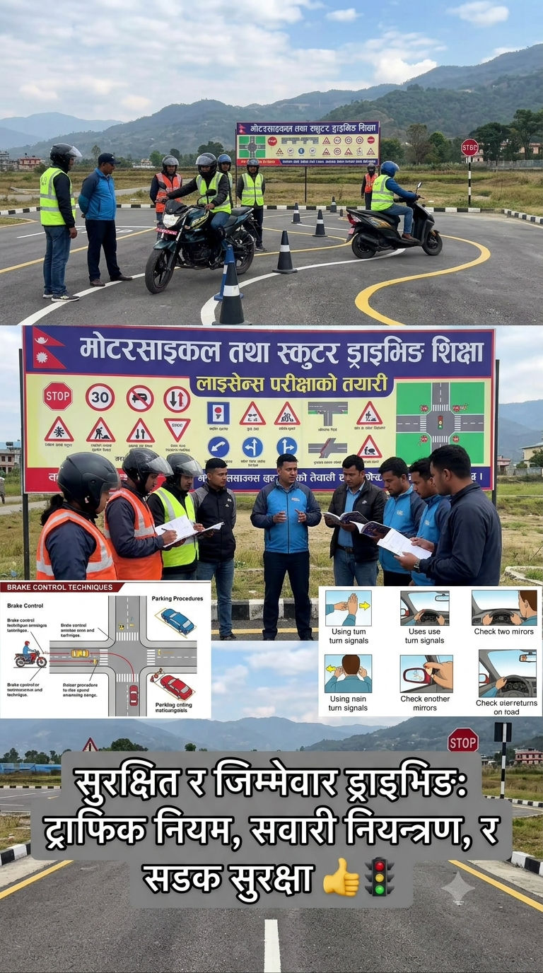 मोटरसाइल/ स्कुटर ड्राइभिङ शिक्षा
